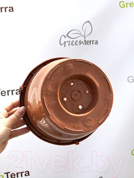 Изображение товара Набор вазонов GreenTerra С подвесом 21/13см 2.5л (5шт, терракотовый)