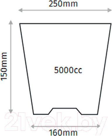 Изображение товара Набор вазонов GreenTerra С подвесом 25/15см 5л (5шт, терракотовый)