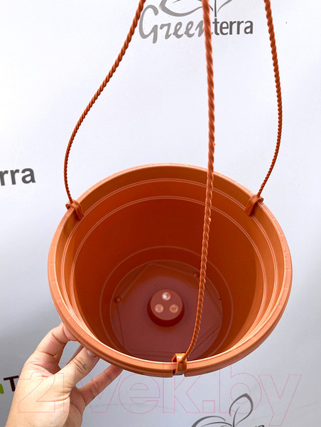Изображение товара Набор вазонов GreenTerra С подвесом 25/15см 5л (5шт, терракотовый)