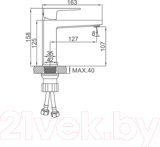 Изображение товара Смеситель Ledeme L1073