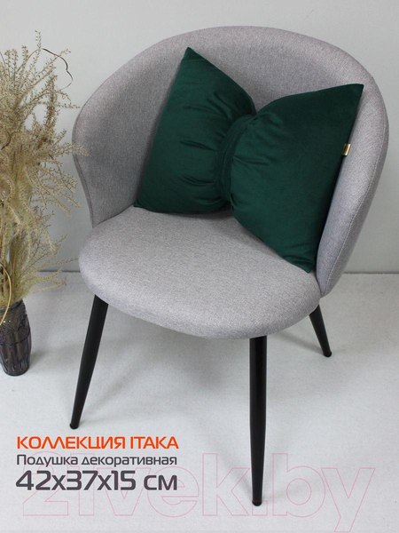 Изображение товара Подушка декоративная MATEX Itaka Line / 60-871 (темно-зеленый)