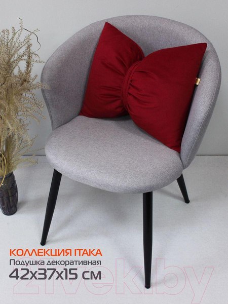 Изображение товара Подушка декоративная MATEX Itaka Line / 60-901 (бордовый)