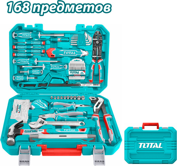 Изображение товара Универсальный набор инструментов TOTAL THKTHP21686 (168шт)