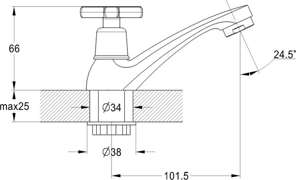 Изображение товара Кран на одну воду Econoce EC0602