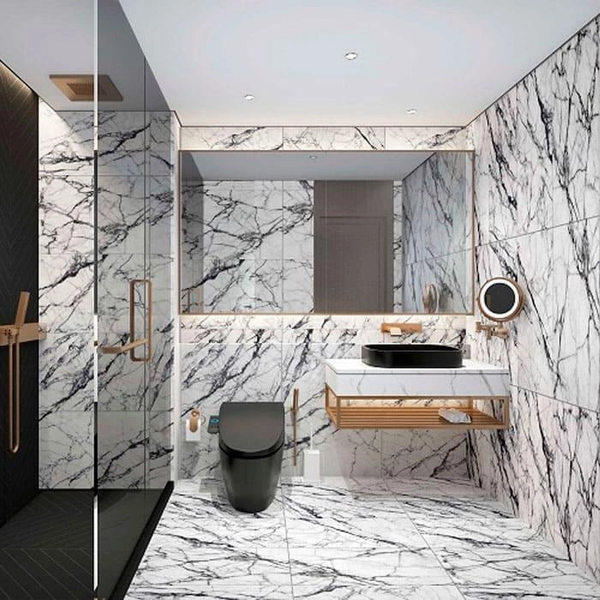 Изображение товара Панель ПВХ КронаПласт Unique Марвин белый (2700x250x8мм)