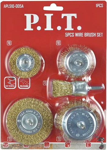 Изображение товара Набор щеток для электроинструмента P.I.T APLS10-005A (5шт)