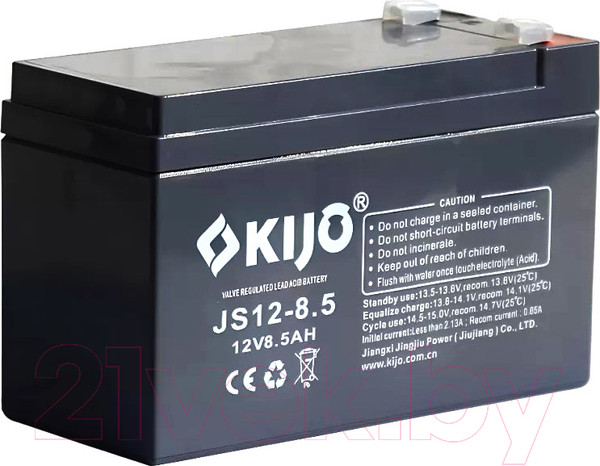 Изображение товара Аккумуляторная батарея Kijo 12V 8.5Ah F2 / 12V8.5AH