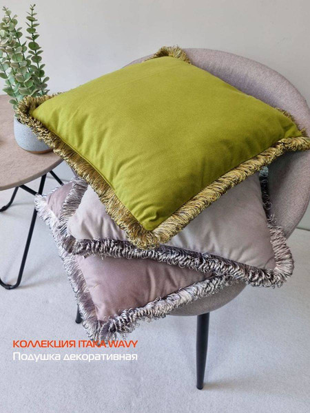 Изображение товара Подушка декоративная MATEX Itaka Wavy Line / 43-997 (медный)