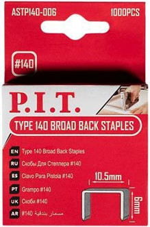 Изображение товара Скобы P.I.T Тип 140 6мм / ASTP140-006 (1000шт)