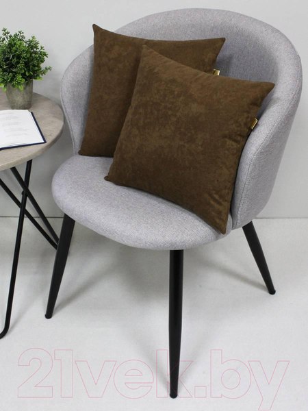 Изображение товара Комплект подушек декоративных MATEX Velours / 49-791 (2шт, коричневый)
