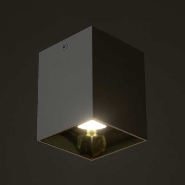 Изображение товара Точечный светильник BayerLux Кубик / 9901334 (белый/золото)