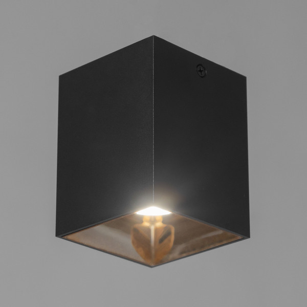 Изображение товара Точечный светильник BayerLux Кубик / 9901342 (черный/бронза)