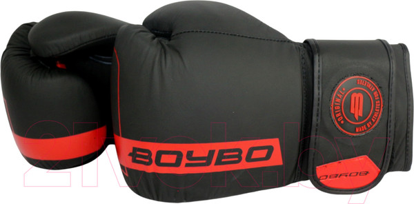 Изображение товара Боксерские перчатки BoyBo Fusion BG-092 (10oz, черный/красный)