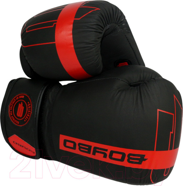 Изображение товара Боксерские перчатки BoyBo Fusion BG-092 (12oz, черный/красный)