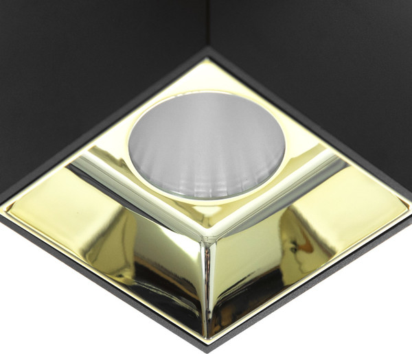 Изображение товара Точечный светильник BayerLux Кубик / 9901340 (черный/золото)