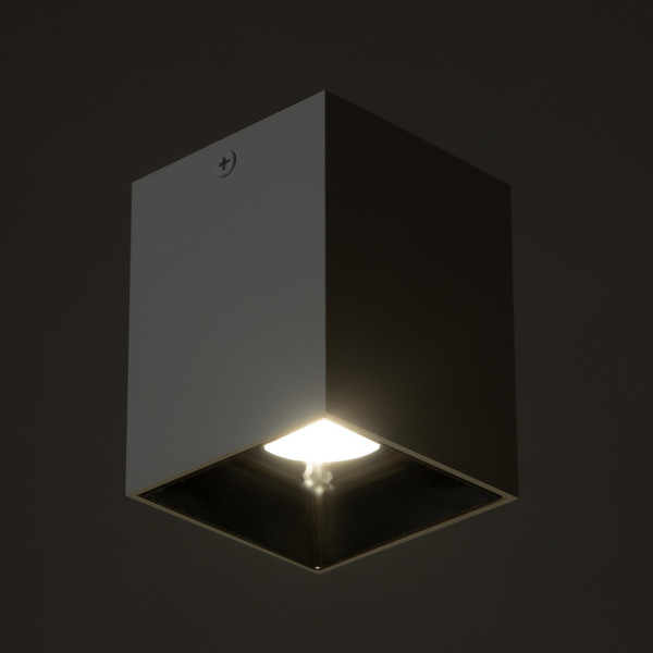 Изображение товара Точечный светильник BayerLux Кубик / 9901337 (белый/серебристый)