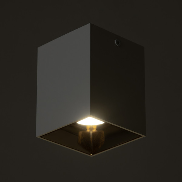 Изображение товара Точечный светильник BayerLux Кубик / 9901336 (белый/бронза)