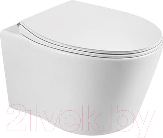 Изображение товара Унитаз подвесной Deante Up Elit VSS01108B с крышкой Slim Soft-Close