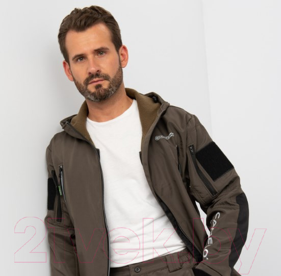 Изображение товара Костюм для охоты и рыбалки Huntsman Камелот -5°С Хаки Softshell (р. 52-54/182)