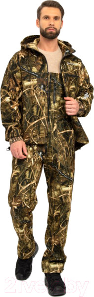 Изображение товара Костюм для охоты и рыбалки Huntsman Никс ЛЮКС -5°C Камыш Alova Windblock (р-р 44-46/170-176)