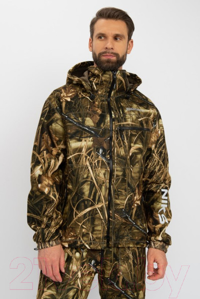 Изображение товара Костюм для охоты и рыбалки Huntsman Никс ЛЮКС -5°C Камыш Alova Windblock (р-р 44-46/170-176)