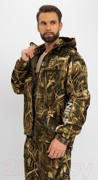 Изображение товара Костюм для охоты и рыбалки Huntsman Никс Люкс -5°C Камыш Alova Windblock (р-р 56-58/182-188)