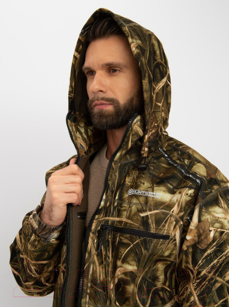 Изображение товара Костюм для охоты и рыбалки Huntsman Никс Люкс -5°C Камыш Alova Windblock (р-р 56-58/182-188)