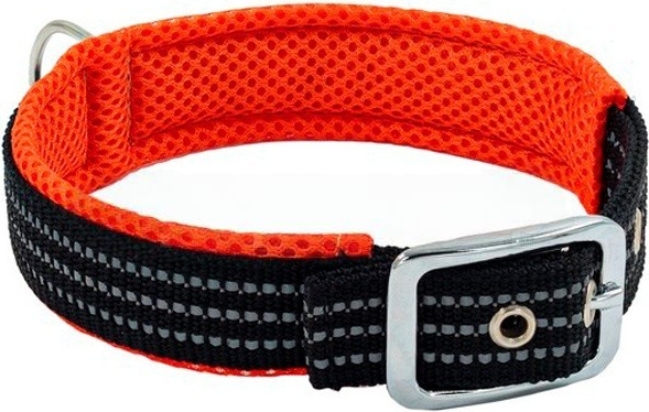Изображение товара Ошейник КАСКАД Нейлоновый с мягкой подкладкой / 41120001-03 (оранжевый)