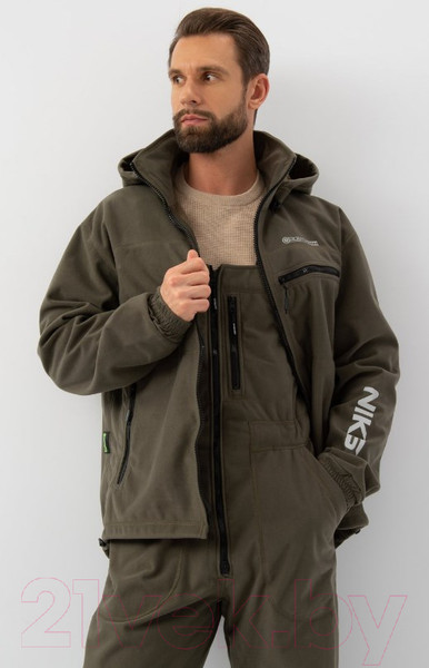 Изображение товара Костюм для охоты и рыбалки Huntsman Никс Люкс -5°C Alova Windblock Хаки (р-р 60-62/170-176)