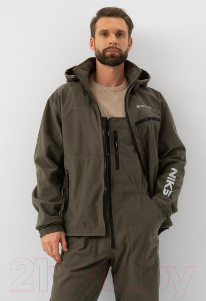 Изображение товара Костюм для охоты и рыбалки Huntsman Никс Люкс -5°C Alova Windblock Хаки (р-р 60-62/170-176)