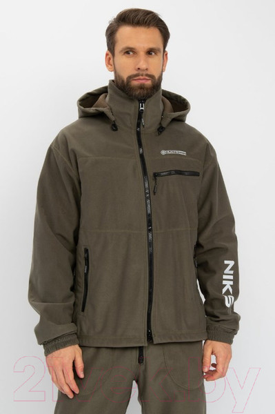 Изображение товара Костюм для охоты и рыбалки Huntsman Никс Люкс -5°C Alova Windblock Хаки (р-р 60-62/170-176)