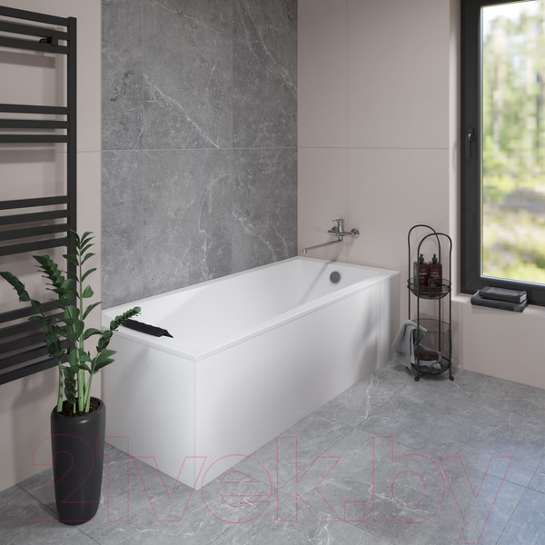 Изображение товара Ванна акриловая Lauter Aurora 150x70 / 21010050 (с ножками, лицевым и торцевым экранами)