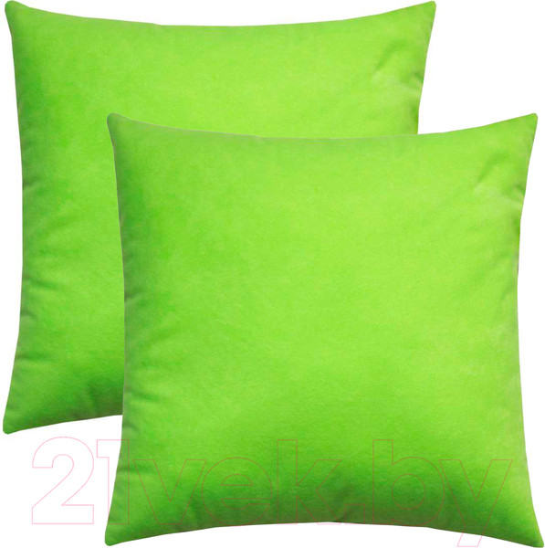 Изображение товара Комплект подушек декоративных MATEX Velours / 49-883 (2шт, фисташковый)