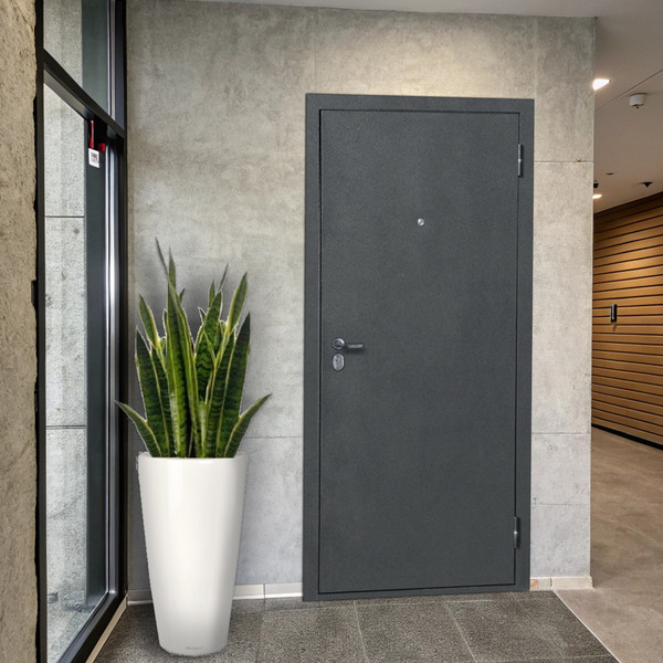 Изображение товара Входная дверь Guard 86x205 правая (антик серебристый/дуб сонома)