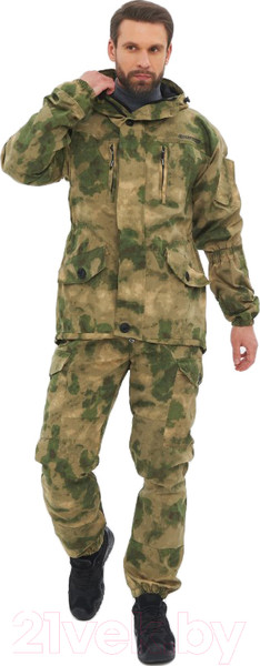 Изображение товара Костюм для охоты и рыбалки Huntsman Горка 5 деми -5°С Смесовая Рип-Стоп Малахит (р-р 44-46/182-188)