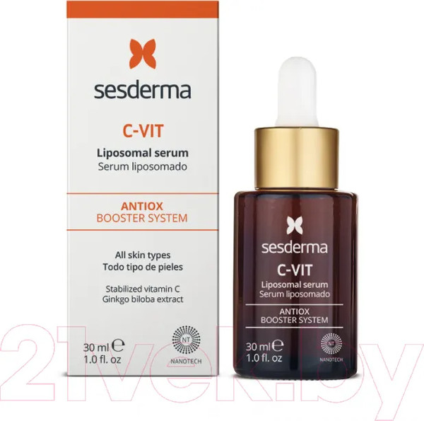 Изображение товара Набор косметики для лица Sesderma C-Vit Крем для лица 50мл + Сыворотка для лица 30мл