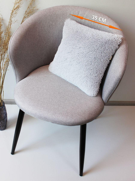 Изображение товара Подушка декоративная MATEX Plush Line / 28-987 (серый)