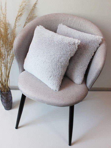 Изображение товара Подушка декоративная MATEX Plush Line / 28-987 (серый)