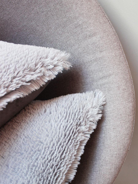 Изображение товара Подушка декоративная MATEX Plush Line / 28-987 (серый)