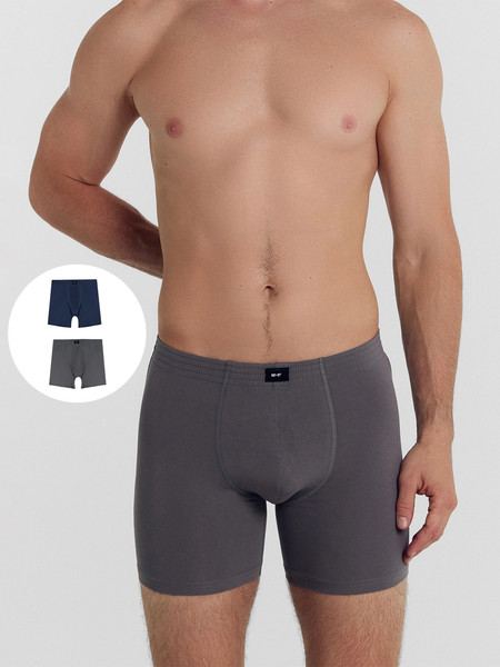 Изображение товара Комплект мужских трусов Mark Formelle 411155-2 (р.98-108, темно-серый/гроза)