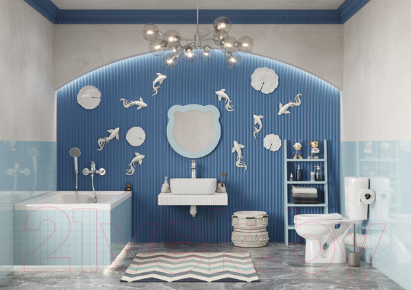 Изображение товара Зеркало Акватон Каспер Мишка (1A283502CR0E0)