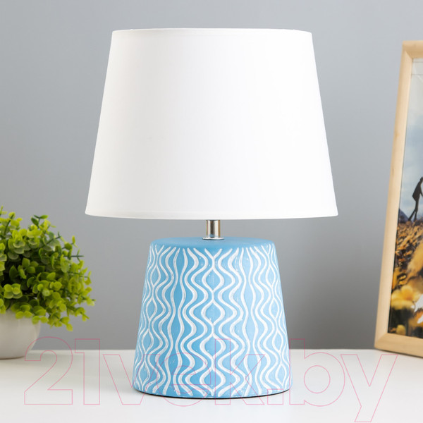 Изображение товара Прикроватная лампа Risalux Маура 9561938 (голубой)