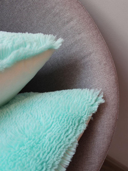 Изображение товара Подушка декоративная MATEX Plush Line / 55-631 (бирюзовый)