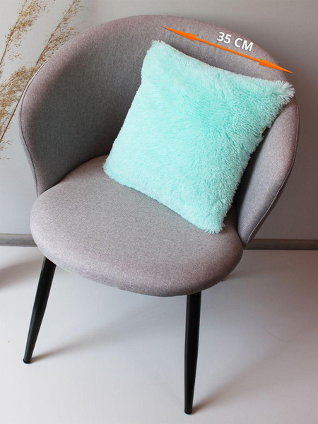 Изображение товара Подушка декоративная MATEX Plush Line / 55-631 (бирюзовый)