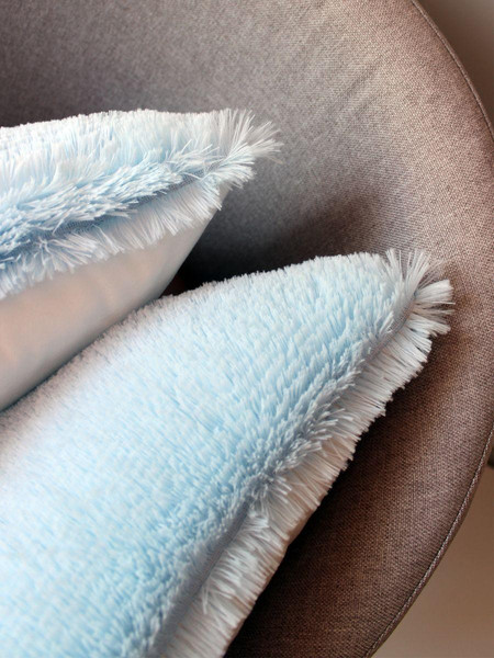 Изображение товара Подушка декоративная MATEX Plush Line / 55-648 (голубой)