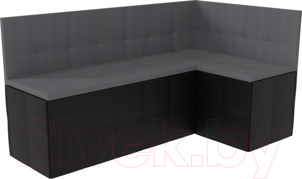 Изображение товара Уголок кухонный мягкий Sundays Home Домино (рогожка/кожзам, серый)