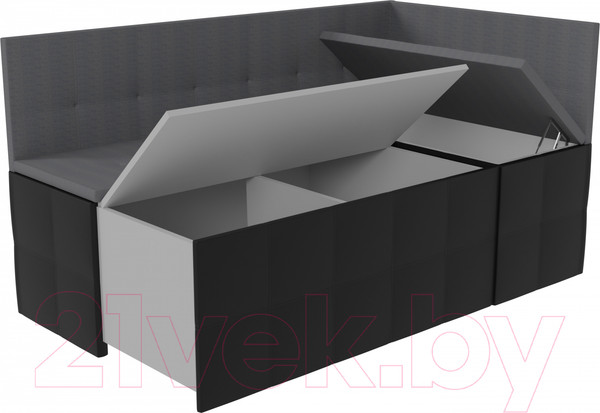 Изображение товара Уголок кухонный мягкий Sundays Home Домино (рогожка/кожзам, серый)