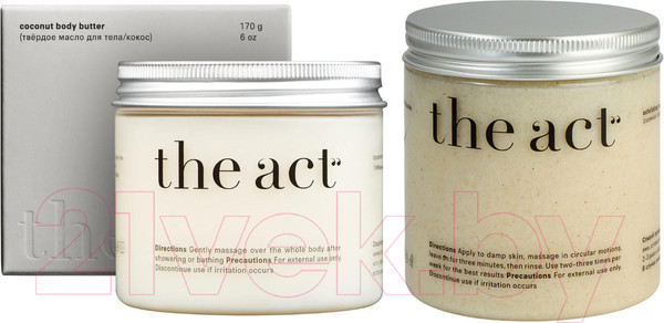 Изображение товара Набор косметики для тела The Act Скраб Кокос 300г + Масло Кокос 200мл