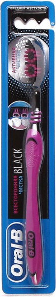 Изображение товара Зубная щетка Oral-B Black 40 Medium всесторонняя чистка (1шт)