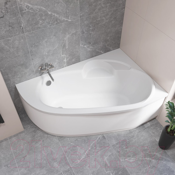 Изображение товара Ванна акриловая Lauter Valencia 160x105 / 2102160R (с ножками и лицевым экраном)